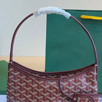 Women’s Canvas Leather Trim Mini Hobo Bag