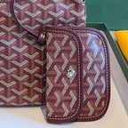 Women’s Canvas Leather Trim Mini Hobo Bag