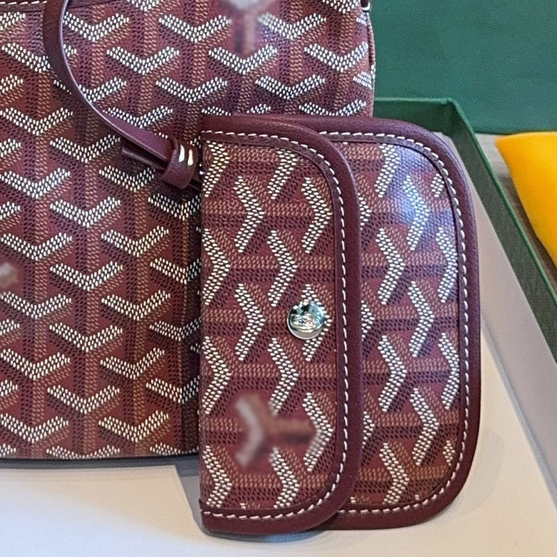Women’s Canvas Leather Trim Mini Hobo Bag