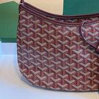 Women’s Canvas Leather Trim Mini Hobo Bag