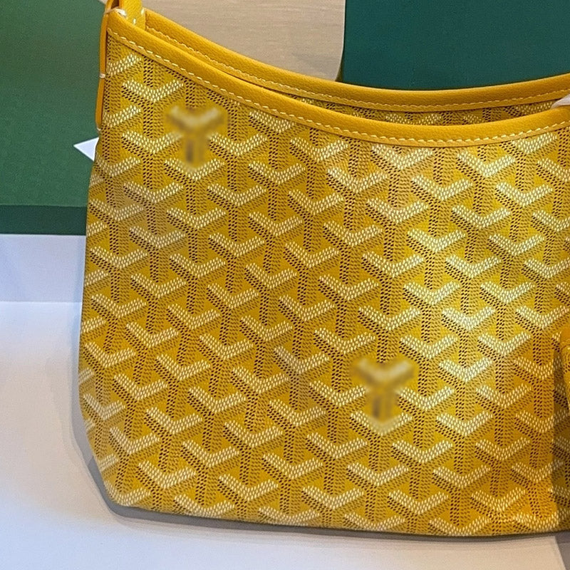 Women’s Canvas Leather Trim Mini Hobo Bag