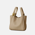 Women’s Genuine Leather Shoulder Bucket Handbag