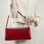 Women’s Minimalist Genuine Leather Baguette Bag