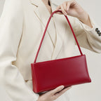 Women’s Minimalist Genuine Leather Baguette Bag