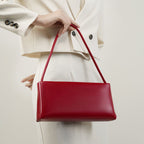 Women’s Minimalist Genuine Leather Baguette Bag