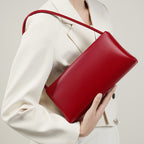 Women’s Minimalist Genuine Leather Baguette Bag