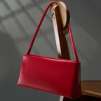 Women’s Minimalist Genuine Leather Baguette Bag