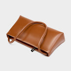 Women’s Minimalist Genuine Leather Baguette Bag