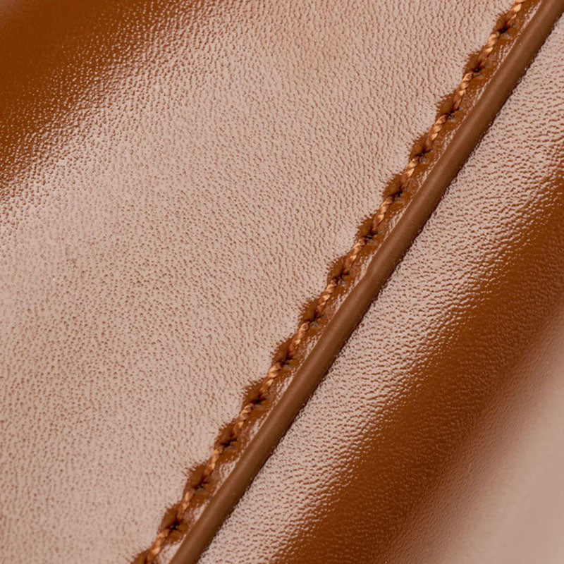 Women’s Minimalist Genuine Leather Baguette Bag