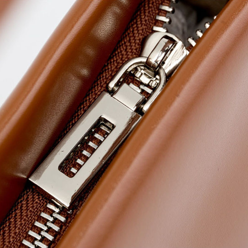 Women’s Minimalist Genuine Leather Baguette Bag