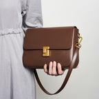 Women’s Genuine Leather Flap Magnetic Closure Crossbody Shoulder Bags In Vintage