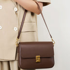 Women’s Genuine Leather Flap Magnetic Closure Crossbody Shoulder Bags In Vintage