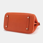 Women’s Genuine Leather Top Handle Handbags – 35 cm Version – Without Shoulder Strap