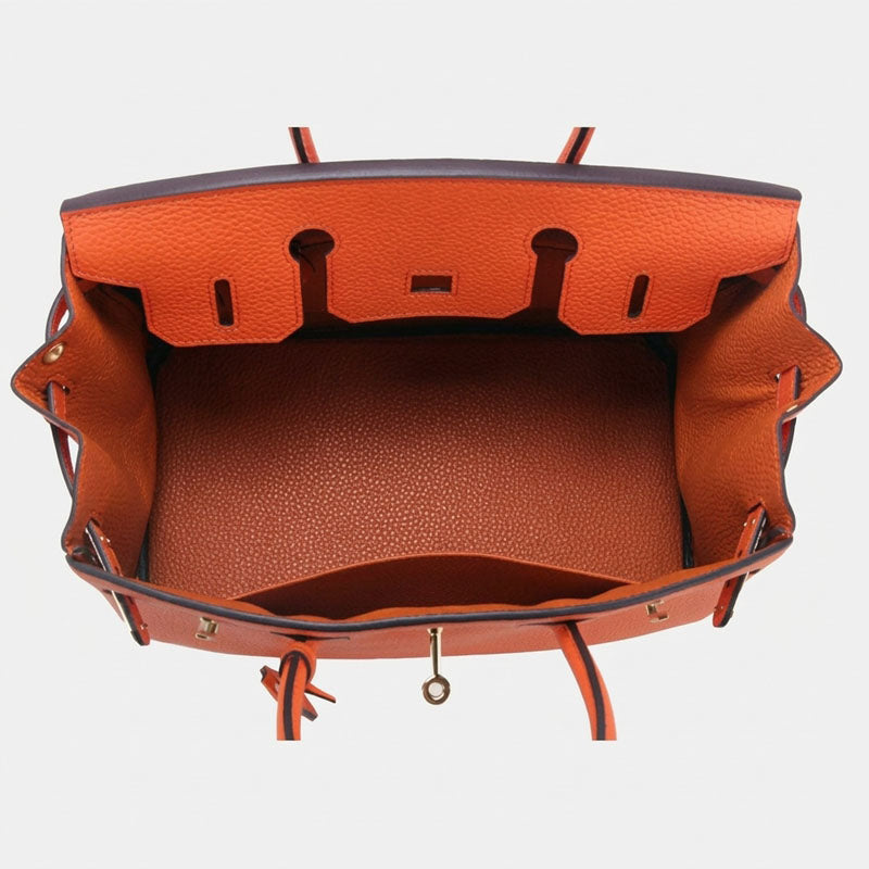 Women’s Genuine Leather Top Handle Handbags – 30CM