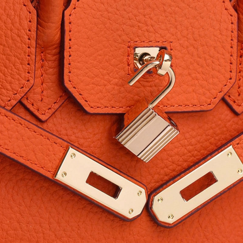 Women’s Genuine Leather Top Handle Handbags – 35 cm Version – Without Shoulder Strap