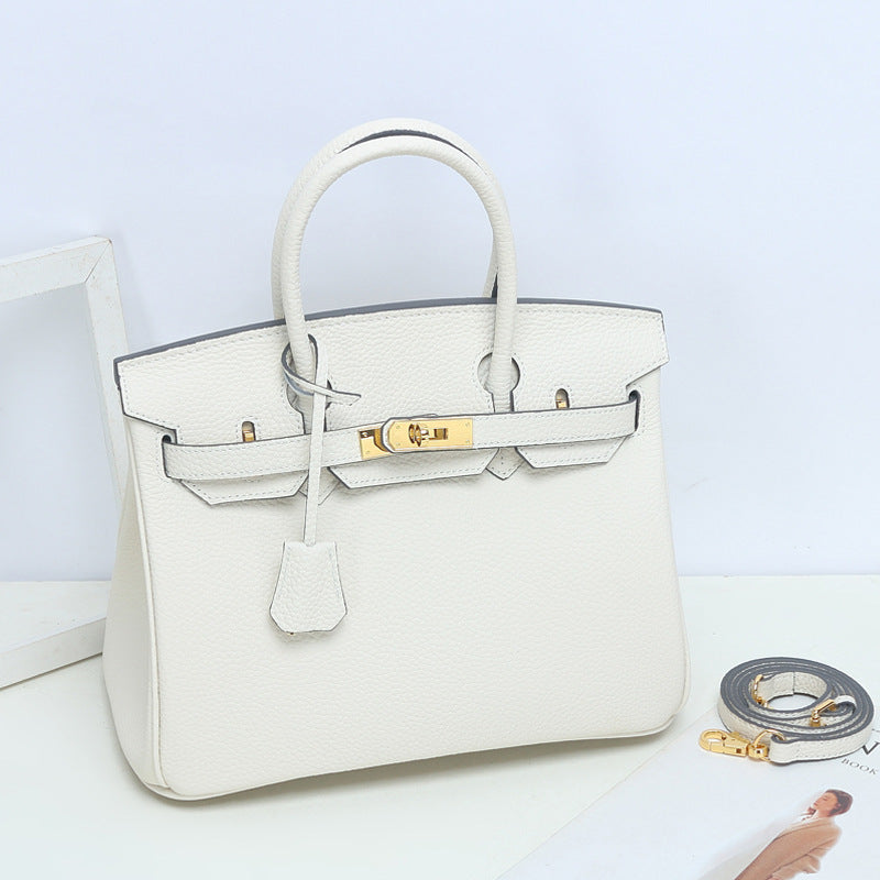 Women’s Genuine Leather Top Handle Handbags – 25cm