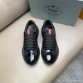 America's Cup Patent Sneakers in black and red