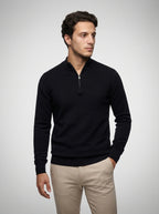 The Winterton Zip Neck in Black