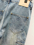 Monogram Carpenter Jeans in light blue