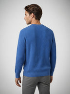 The Latchmere Ribbed Crew in Royal Blue