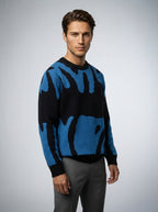The Marchmont Graphic Knit in Royal Blue