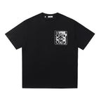 Anagram Multicolor Patch T-Shirt in white and blue