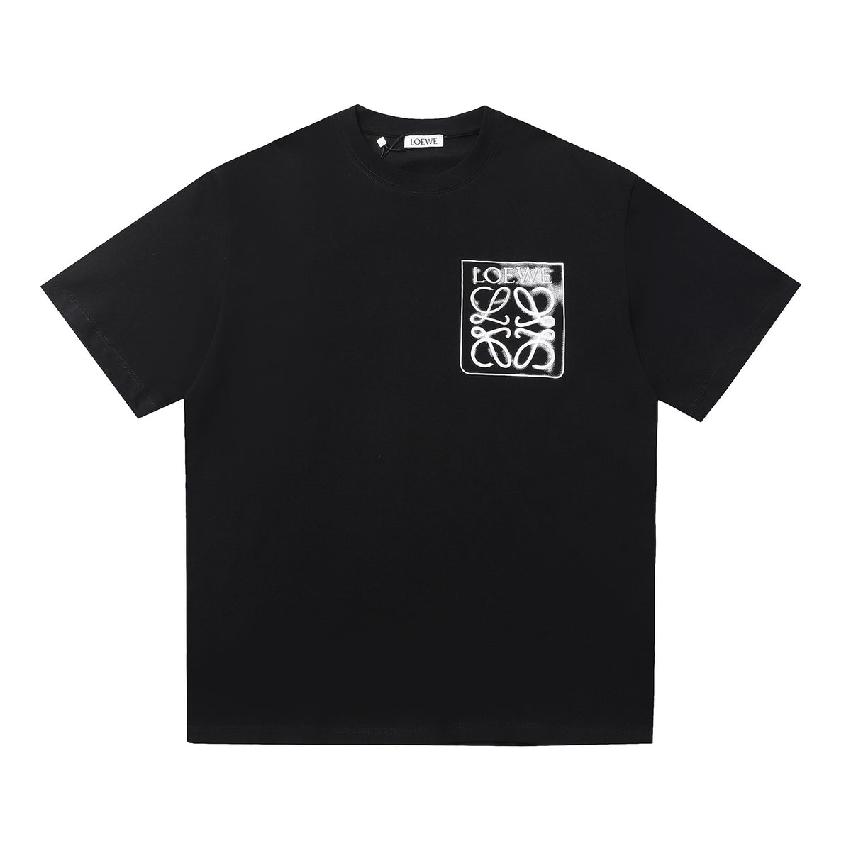 Anagram Multicolor Patch T-Shirt in white and blue