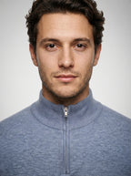 The Winterton Zip Neck in Blue