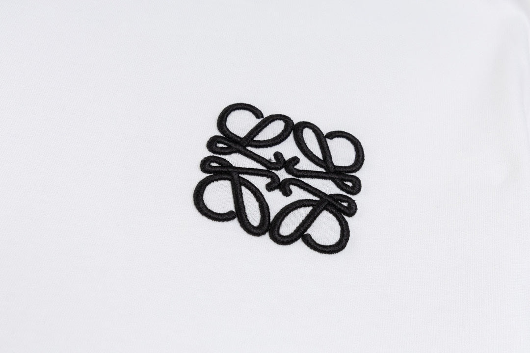 Anagram Embroidered T-Shirt in black and white
