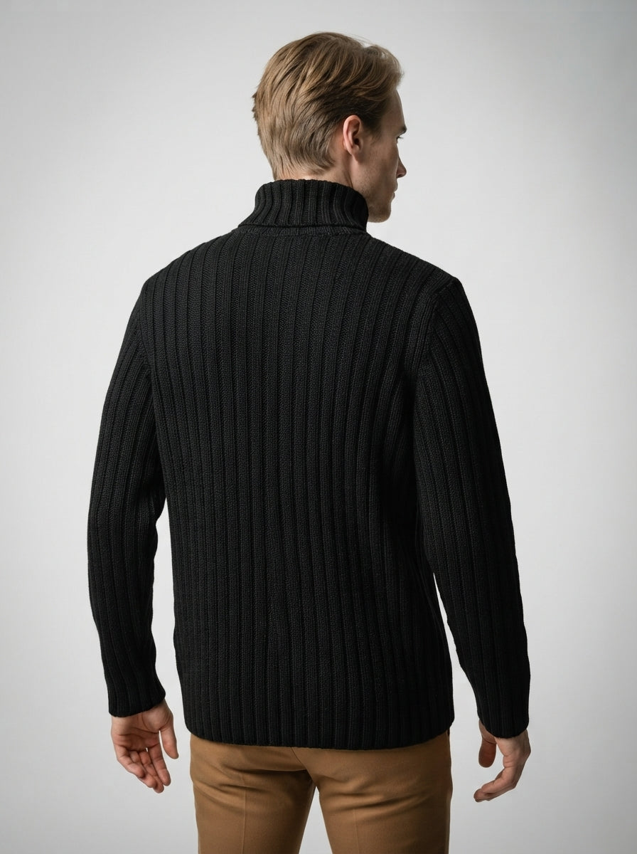 The Hartsmere Roll Neck in Black