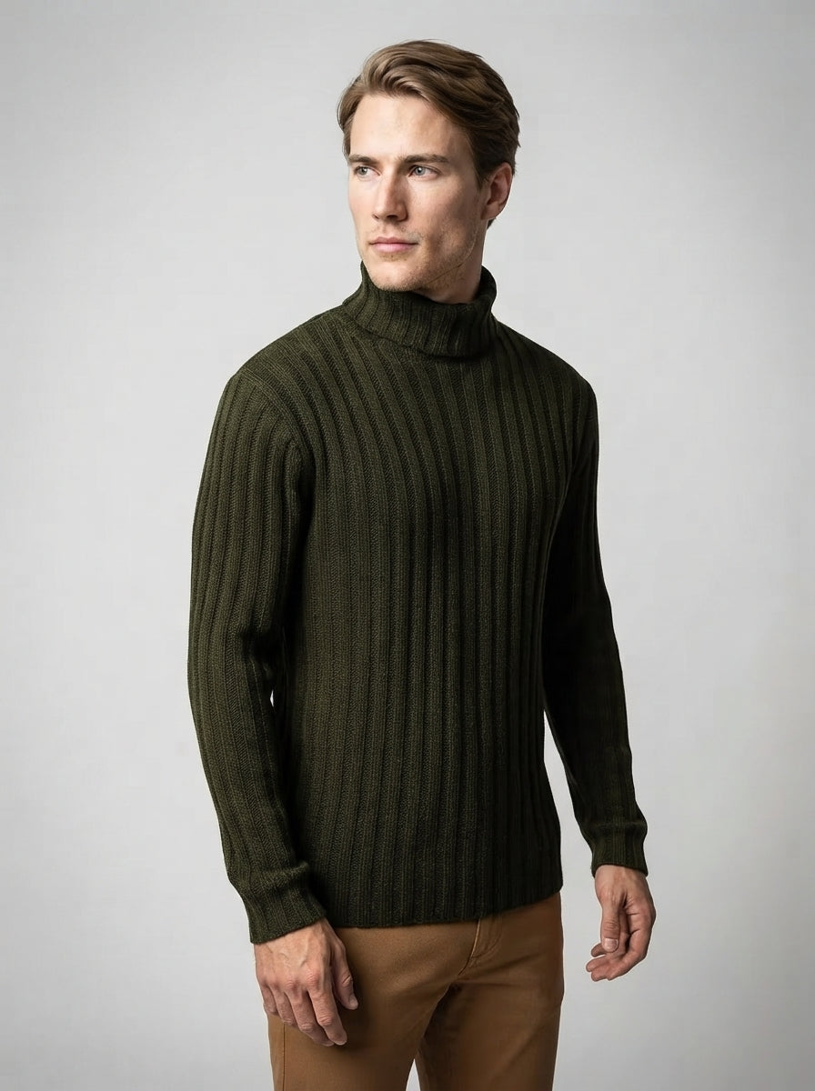 The Hartsmere Roll Neck in Green