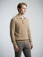 The Kirkwall Placket Polo in Khaki