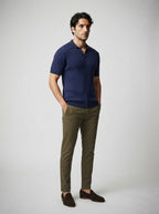 The Sandhurst Rib Polo in Navy