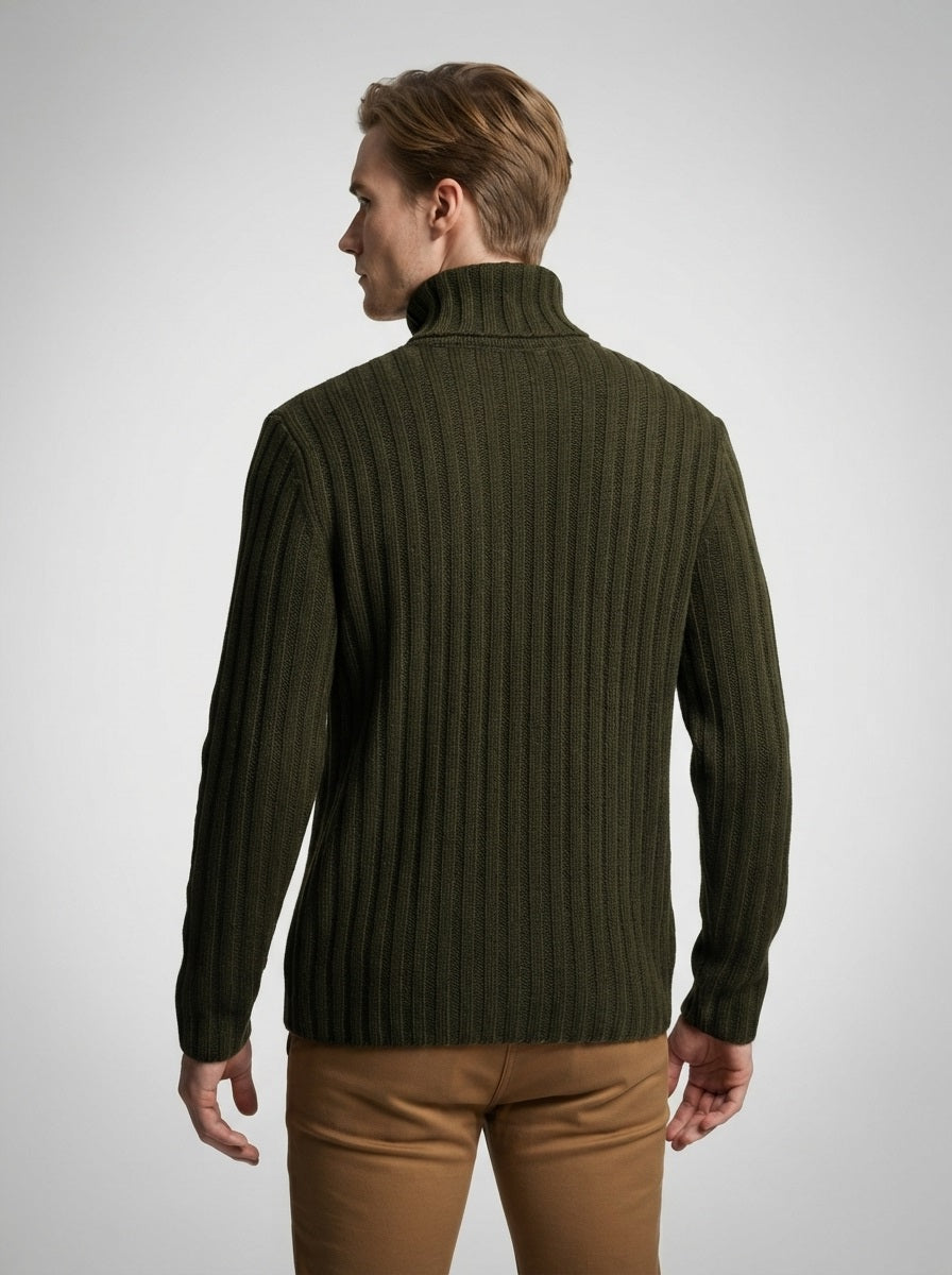 The Hartsmere Roll Neck in Green