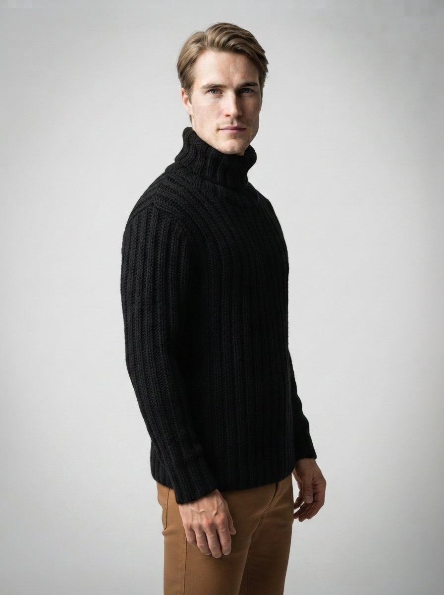 The Hartsmere Roll Neck in Black