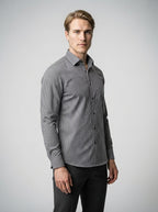 The Pentland Check Shirt in Charcoal
