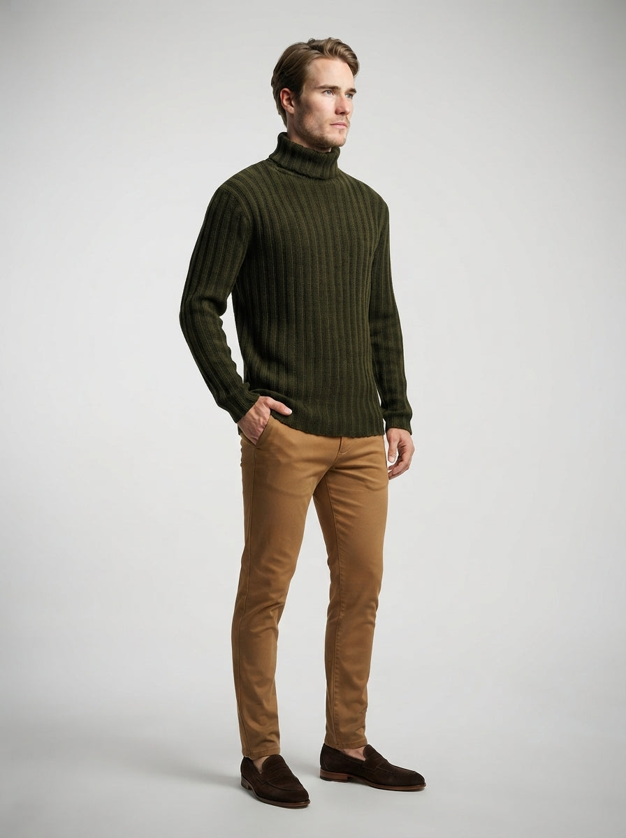 The Hartsmere Roll Neck in Green