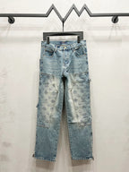 Monogram Carpenter Jeans in light blue