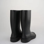 Pearl Detail Tall Boots in black