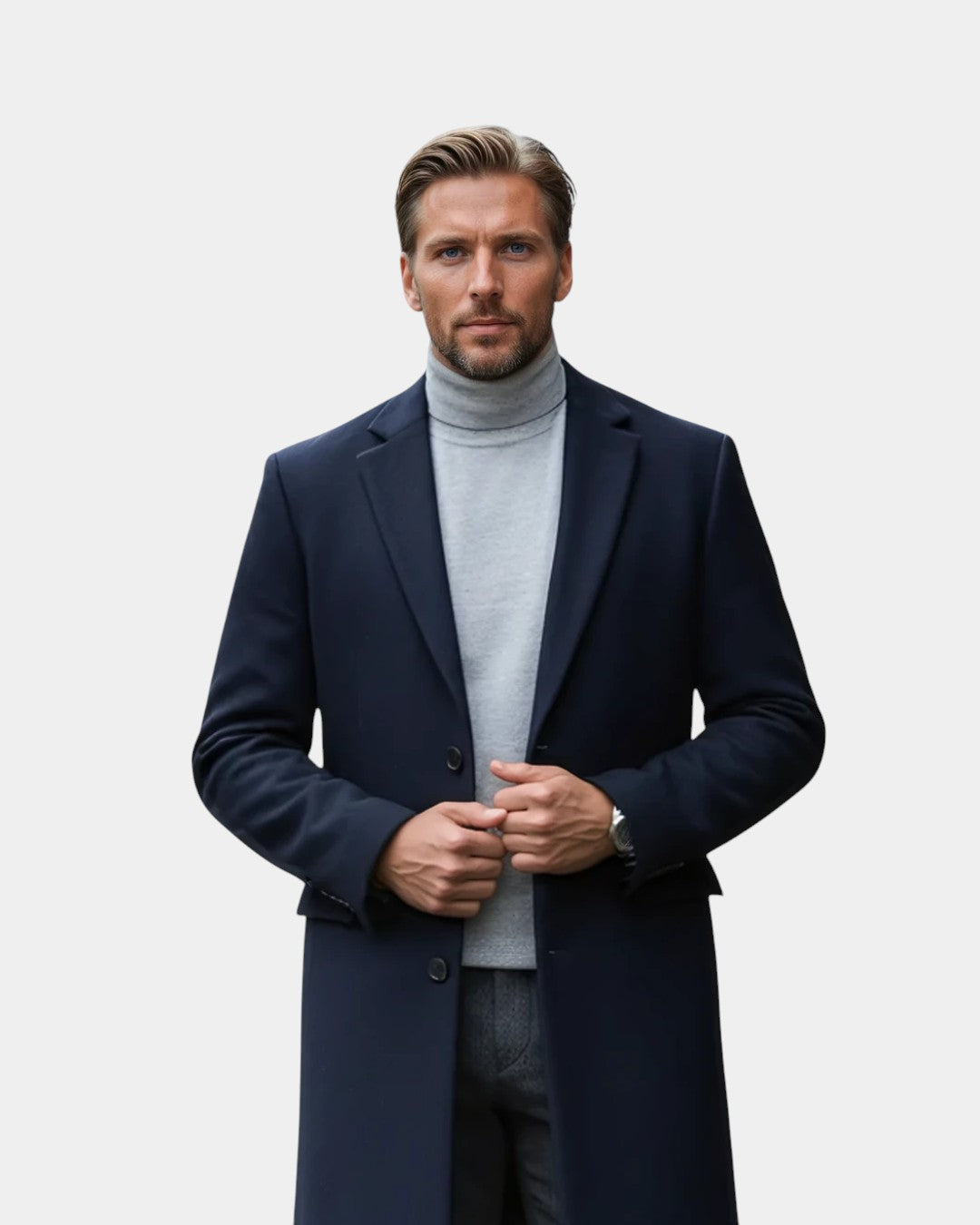 Avery Ashdown Wool Blend Formal Overcoat