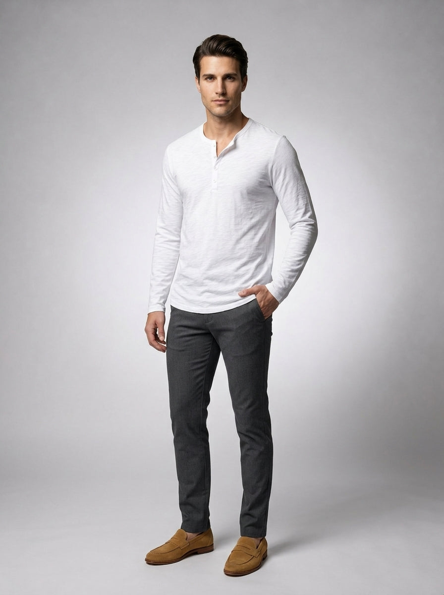The Maidstone Crew Henley in White