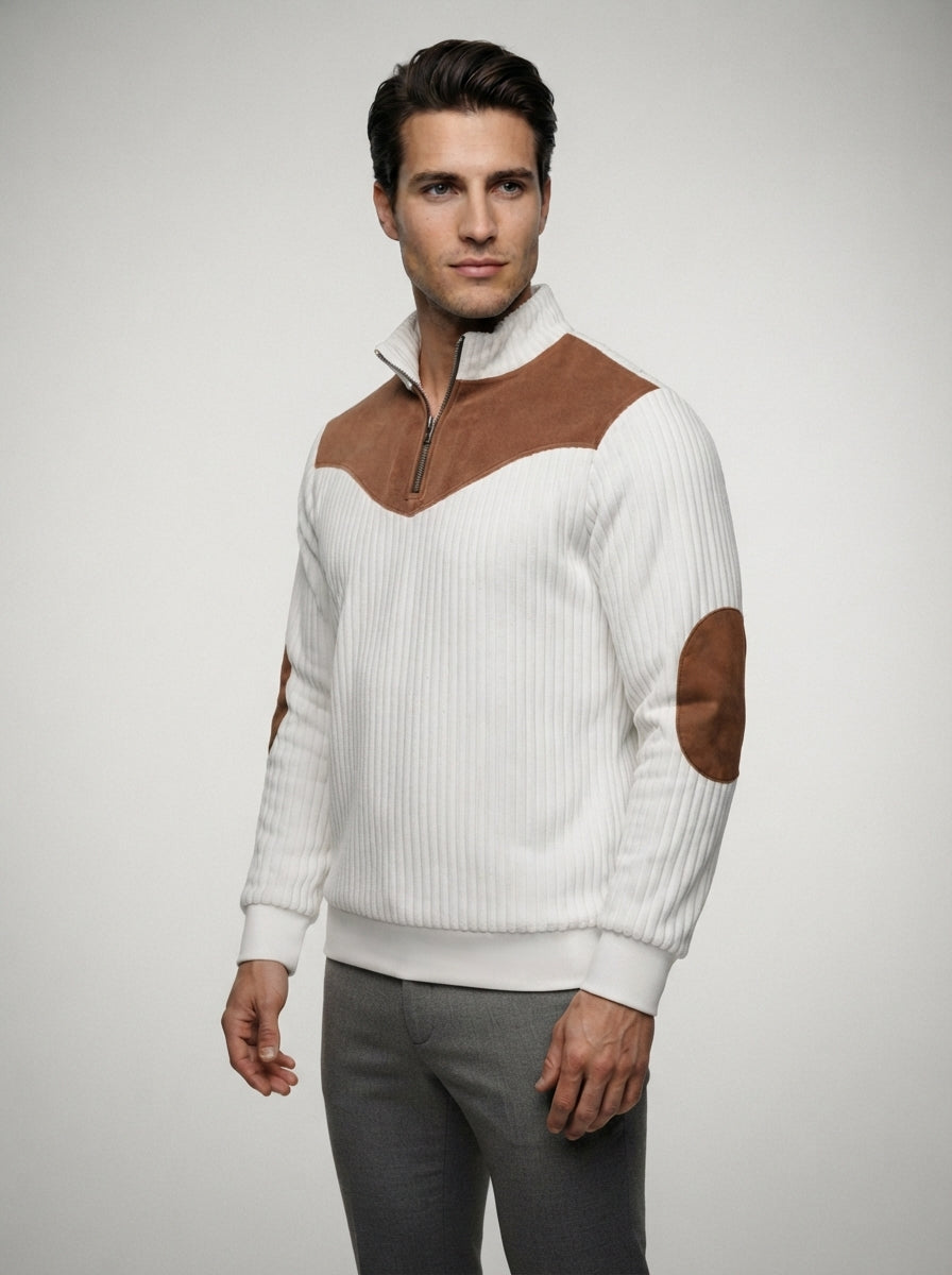 The Kelso Panel Zip in White