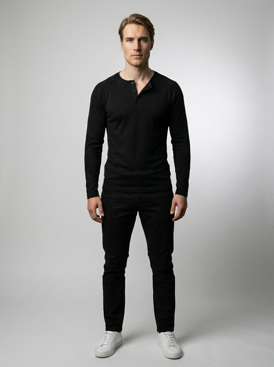 The Ashby Henley in Black