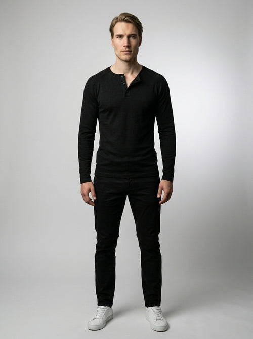 The Ashby Henley in Black