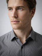 The Pentland Check Shirt in Charcoal