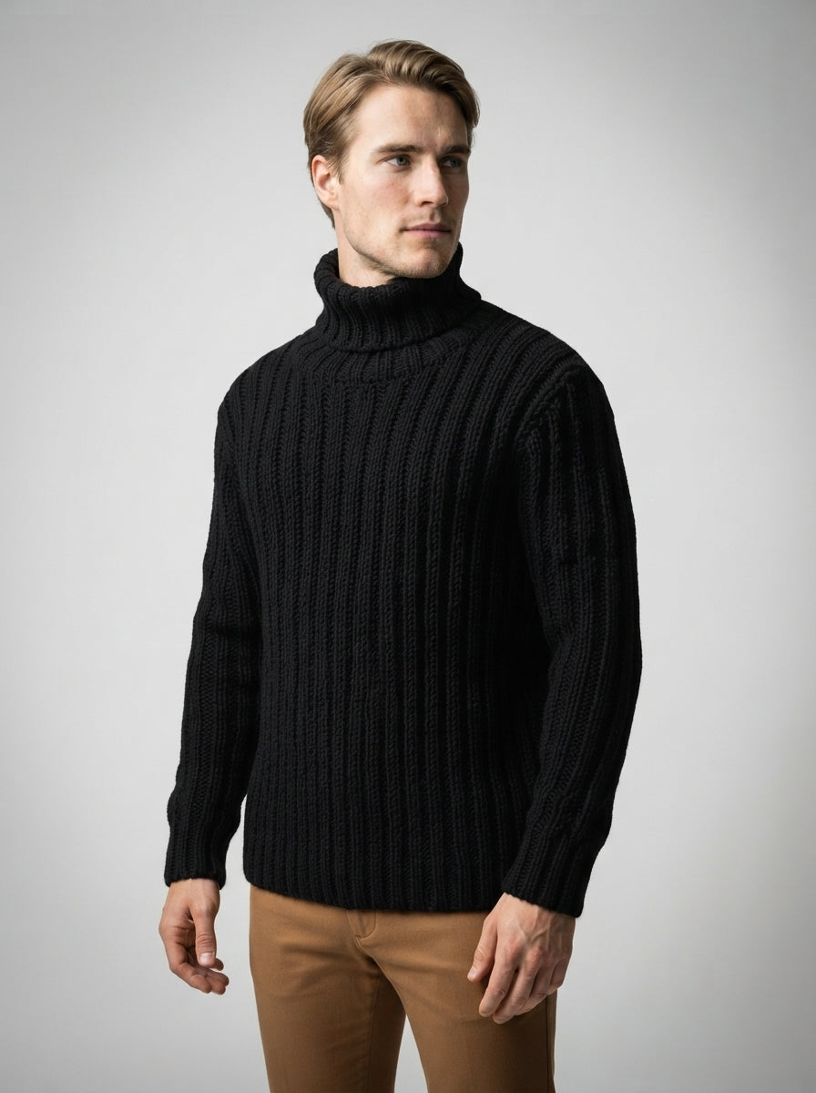 The Hartsmere Roll Neck in Black