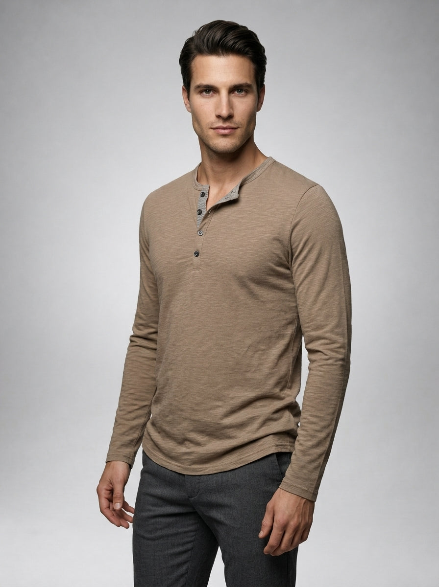The Maidstone Crew Henley in Beige
