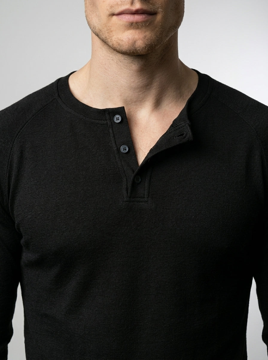 The Ashby Henley in Black
