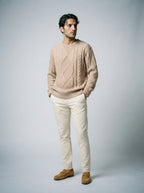 The Kinvarra Cable Knit in Khaki