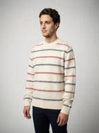 The Tarleton Stripe Knit in Beige